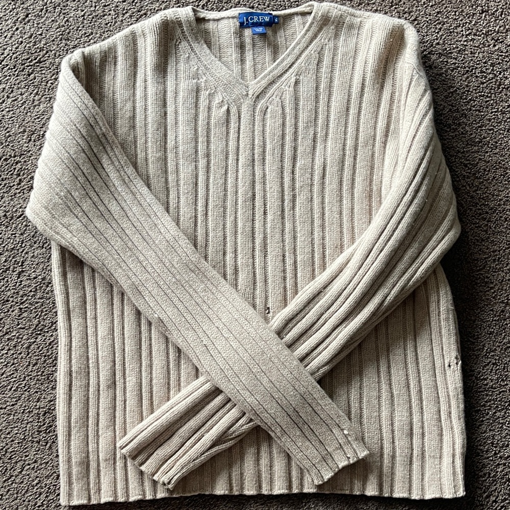 J. Crew Women’s  Ribbed V-Neck Sweater
